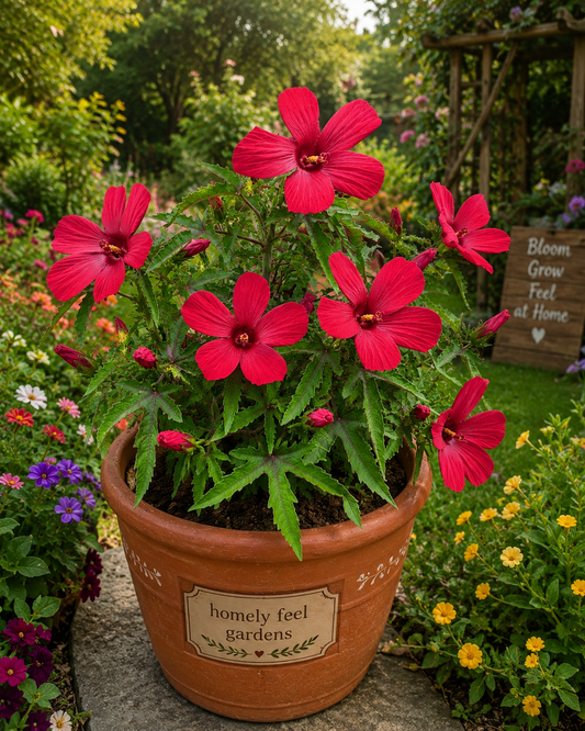 Red Swamp Rose Mallow Hibiscus
